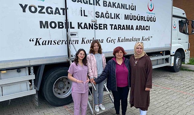 Akdağmadeni'nde kadınlara yönelik kanser taraması sürüyor