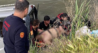 Aksaray'da araç kanala düştü: 1 ölü, 1 yaralı