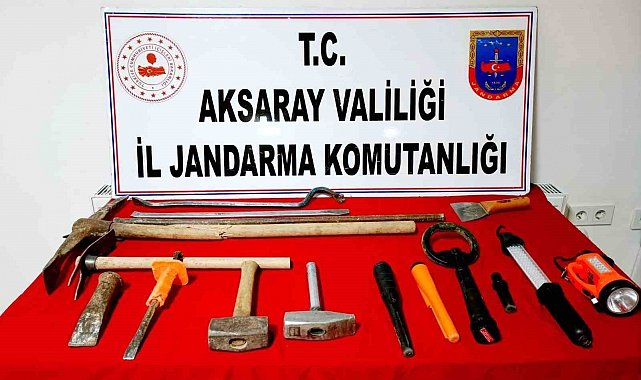 Aksaray'da definecilere jandarma baskını: 3 gözaltı