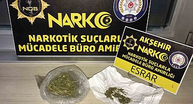 Akşehir'de uyuşturucu operasyonları: 6 gözaltı