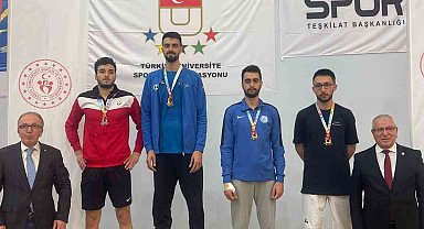 Anadolu Üniversiteli sporcudan Bartın'da altın madalya