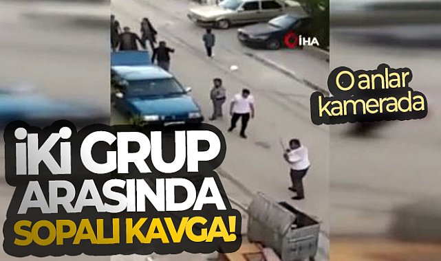 Ankara’da iki grup arasında sopalı kavga: O anlar kamerada
