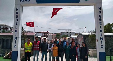 Başkan Cabbar'dan Elbistan Develi Konteyner Kent e ziyaret