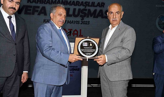 Başkan Yalçın'a Maraşlılardan 'gönül köprüsü' teşekkürü