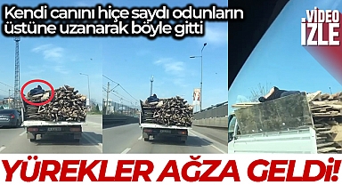 Bursa’da kendi canını hiçe saydı, odunların üstüne uzanarak böyle gitti