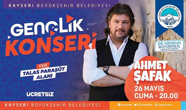 Büyükşehir'den gençliğe 'Ahmet Şafak' konseri