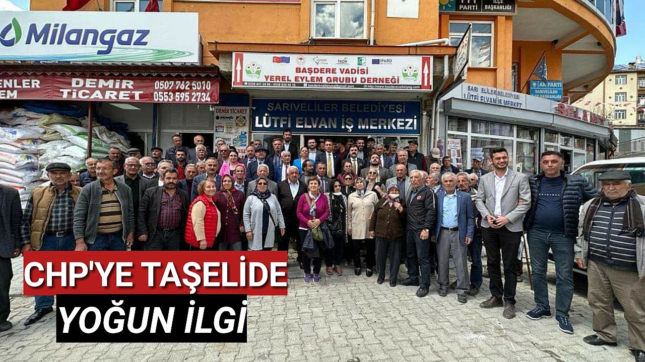 CHP'Lİ ADAYLARA TAŞELİDE YOĞUN İLGİ