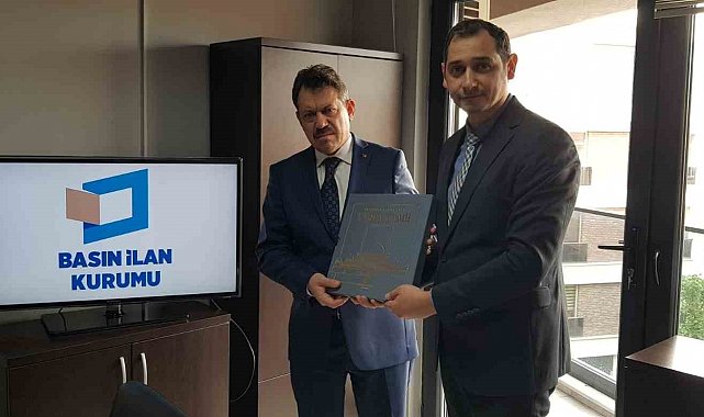Eskişehir C. Başsavcısı Ali Yeldan, Basın İlan Kurumu Eskişehir Şube Müdürü Aşkın'ı ziyaret etti