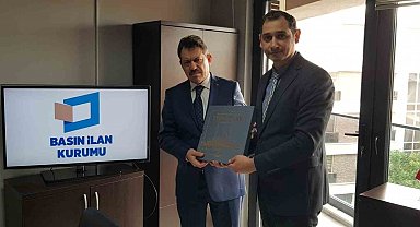 Eskişehir C. Başsavcısı Ali Yeldan, Basın İlan Kurumu Eskişehir Şube Müdürü Aşkın'ı ziyaret etti