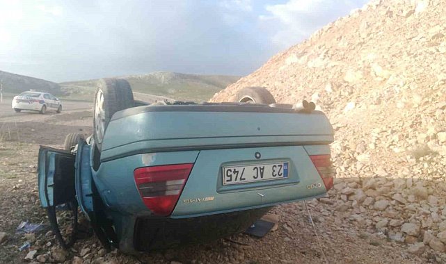 Gürün'de otomobil takla attı: 3 yaralı