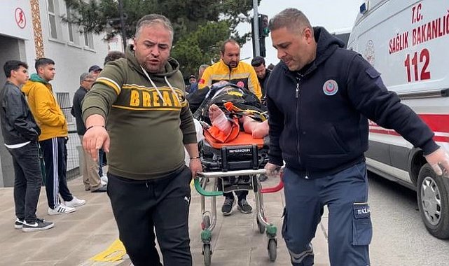 Halk otobüsünün çarptığı yaya hafif yaralandı