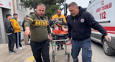 Halk otobüsünün çarptığı yaya hafif yaralandı