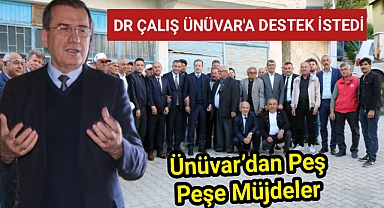 Hasan Çalış’ın katıldığı programda Ünüvar’dan peş peşe müjdeler