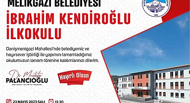 İbrahim Kendiroğlu İlkokulu'nun tanıtım töreni yapılacak