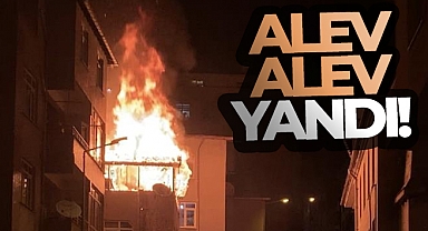 Kağıthane’de 3 katlı binanın çatısı alev topuna döndü