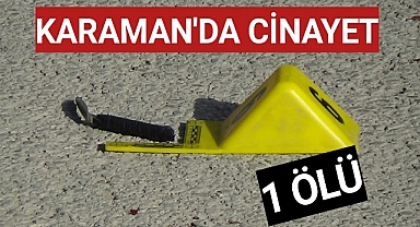 Karaman'da Cinayet Bir Genç Hayatını Kaybetti