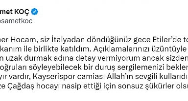 Kayserispor'dan Ömer Erdoğan'a yanıt