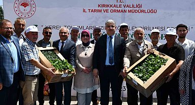 Kırıkkale'de çiftçilere 20 bin fide dağıtıldı
