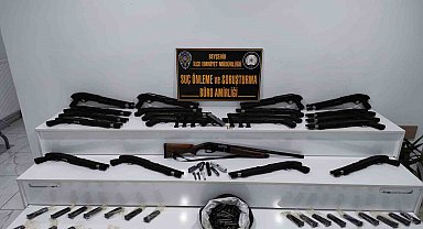 Konya'da kaçak silah operasyonu