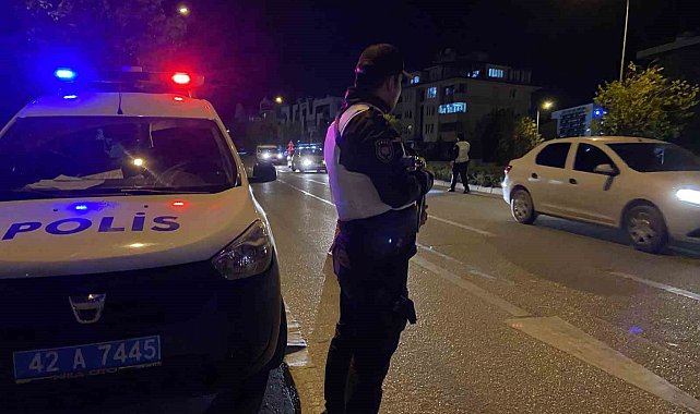 Konya'da polisten "şok huzur" uygulaması
