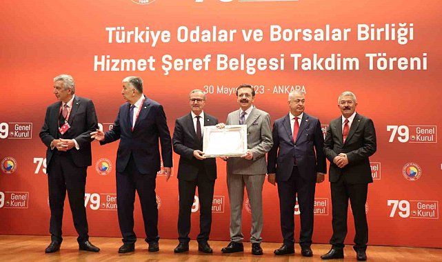 Kütükcü, TOBB Hizmet Şeref Belgesi aldı