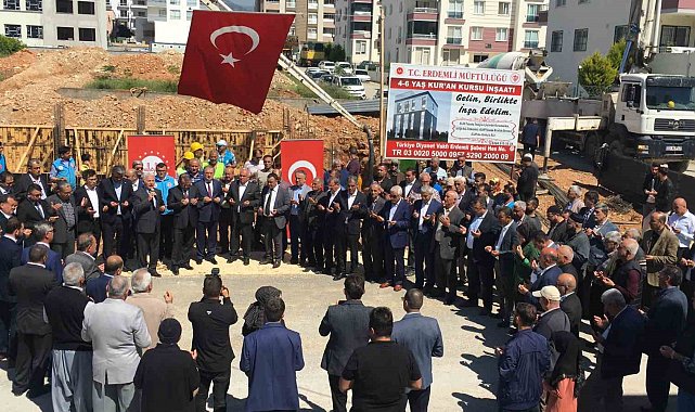 Mersin'de 150 öğrenci kapasiteli Kur'an kursunun temeli atıldı
