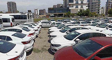 Mersin'de araç stoku yapan firmaya işlem yapıldı