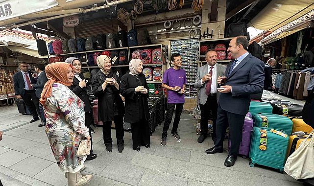 Milletvekilleri ve Başkan Altay Bedesten esnafını ziyaret etti