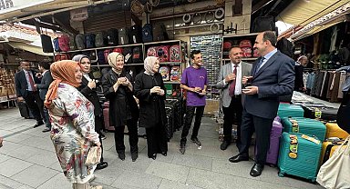 Milletvekilleri ve Başkan Altay Bedesten esnafını ziyaret etti