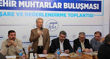 Muhtarlarla istişare ve değerlendirme toplantısı yapıldı