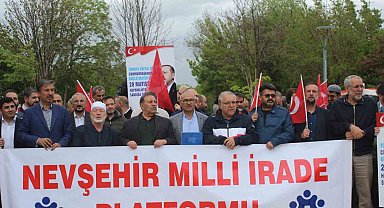 Nevşehir Milli İrade Platformu, Cumhurbaşkanı Erdoğan'a destek istedi