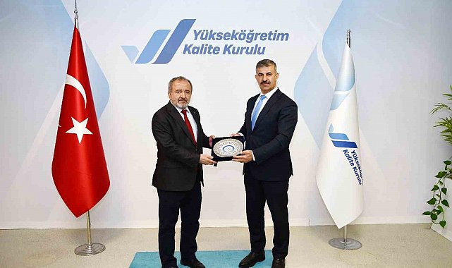 Rektör Çiftçi, YÖKAK Başkan Vekili Mustafa Çufalı ile ÇAKÜ'nün kalite süreçlerindeki performansını değerlendirdi