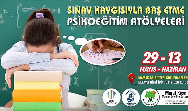 Sınav kaygısı çeken öğrencilere Mamak Belediyesi'nden destek