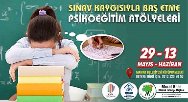 Sınav kaygısı çeken öğrencilere Mamak Belediyesi'nden destek