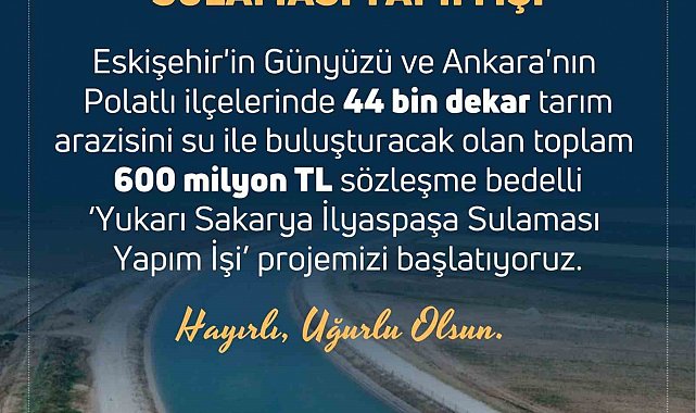 Tarım ve Orman Bakanı Vahit Kirişçi'den Eskişehir paylaşımı
