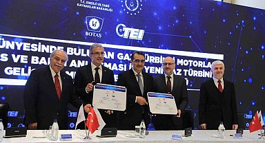 TEI ile BOTAŞ arasında 'Gaz Türbinli Motorların Servis ve Bakım Anlaşması ile Yeni Gaz Türbini Geliştirilmesi ve Temini Protokolü' imzalandı