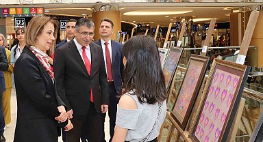 Vali Becel ve Rektör Aktekin atölye açılışına katıldı