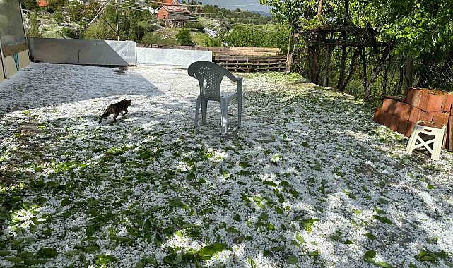 Yozgat'ta dolu yağışı etkili oldu
