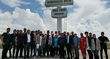 Akademisyenler ve öğrenciler Karapınar Koç Teke Üretim Merkezini gezdi