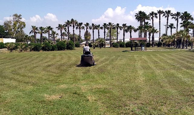 Akdeniz'de yeşil alanlar elden geçiriliyor