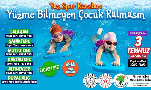 Başkan Murat Köse: "Bu yaz da yüzme bilmeyen binlerce çocuk yüzme öğrenecek"