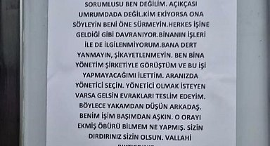 Bina yöneticisinin güldüren isyanı: "Yakamdan düşün, vallahi bıktırdınız"
