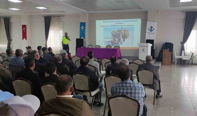 Çiftçilere trafik eğitimi verildi