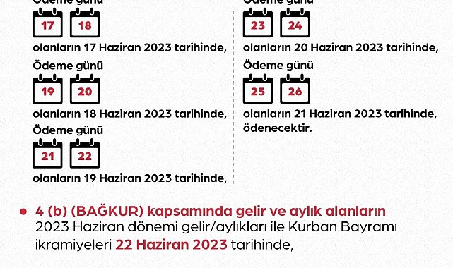 Emekli aylıkları ve bayram ikramiyesi ödeme tarihleri belli oldu