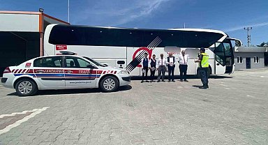 Jandarmadan otobüs sürücülerine "Trafik Güvenliği" eğitimi