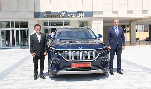 Karaman Valiliği TOGG'unu teslim aldı