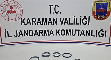 Karaman'da jandarmadan tarihi eser operasyonu