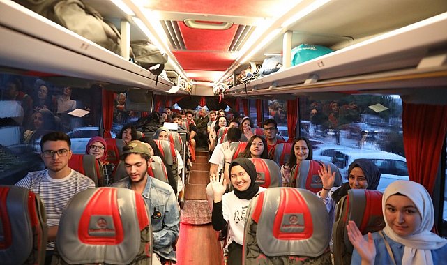 Melikgazi Yeşilaycı gençleri Çanakkale'ye uğurladı