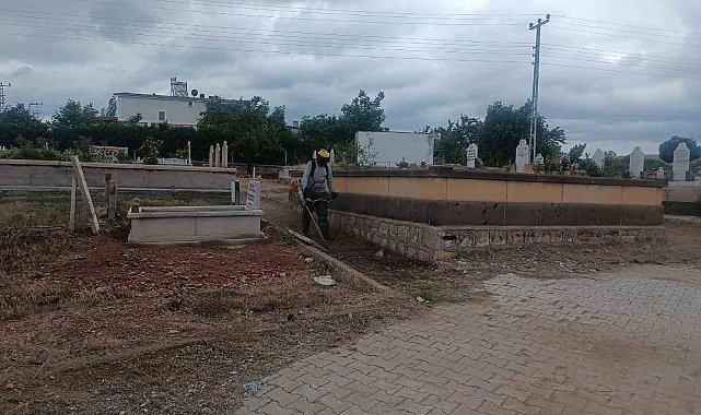 Melikgazi'de mezarlıklar bayram ziyareti için hazır hale geldi