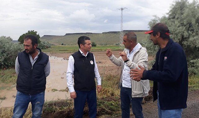 Nevşehir'de tarım arazilerinde hasar tespit çalışmaları başladı